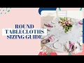 Round Tablecloth Sizing Guide DIY Event Planning BalsaCircle com