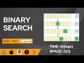 Binary Search Leetcode 704 Code Explanation Iterative Approach