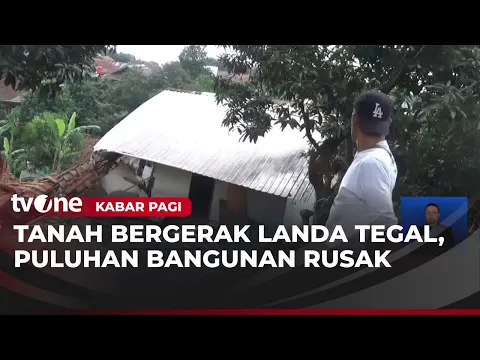 Bencana Tanah Bergerak Rusak Gedung Sekolah dan Akses Jalan di Tegal