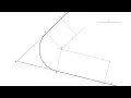 How to link two given oblique lines with the arc of a given radius