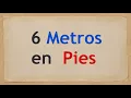 How much is 6 meters in feet - 6 m in ft