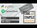 Python No Idea Hackerrank Solution