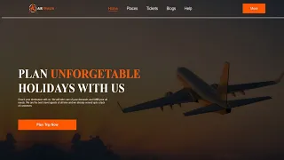 Travel Website Using HTML CSS Step by Step Tutorial Fast Code