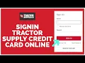 Tractor Supply Credit Card Login How To Sign In Tractor Supply Credit card Online 2022