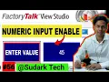 Numeric Input Enable in Factory Talk View Studio HMI Rockwell Automation Sudark Tech