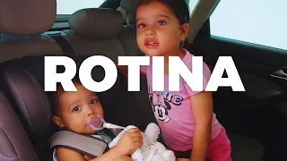 VIVENDO UMA ROTINA de uma FAMÍLIA COM 2 filhos!
