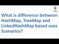 What is difference between HashMap TreeMap and LinkedHashMap based uses Scenarios Very Important