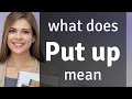 Put up what is PUT UP meaning