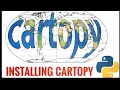 Installing cartopy create maps with python cartography