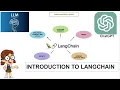 Introduction to Langchain with Large Language models and ChatGPT in only 15 mins