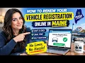 How to renew your vehicle registration online in Maine