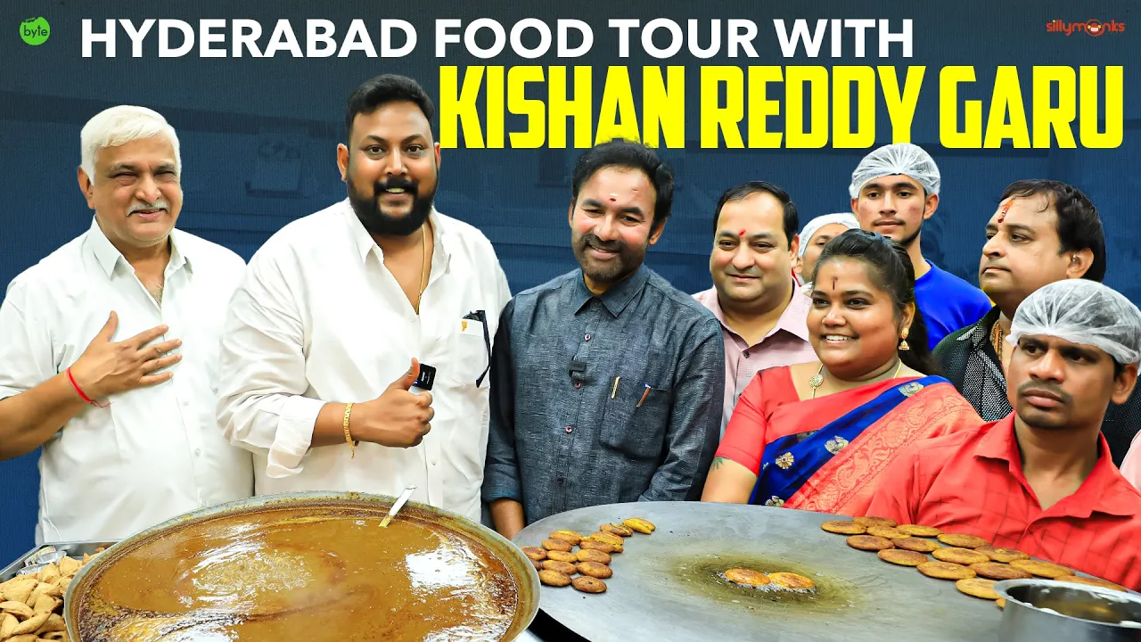 Union minister Kishan Reddy garu   Hyderabad Food Tour     Street Byte   Silly Monks