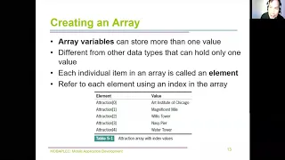 Week 06 Android Lists Arrays and Web Browsers
