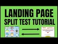 How To Create a Landing Page With Split Test