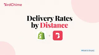 Distance-Based Validation Setup Radius and Driving Distance Bird Pickup Delivery