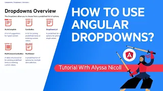 How To Use Angular DropDowns Kendo UI for Angular Tutorial Episode 1