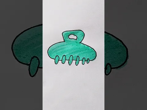 Hair Clutcher Easy Drawing For Kids #hairclutcher #hair #trending #kidstvforfun #viral #shorts