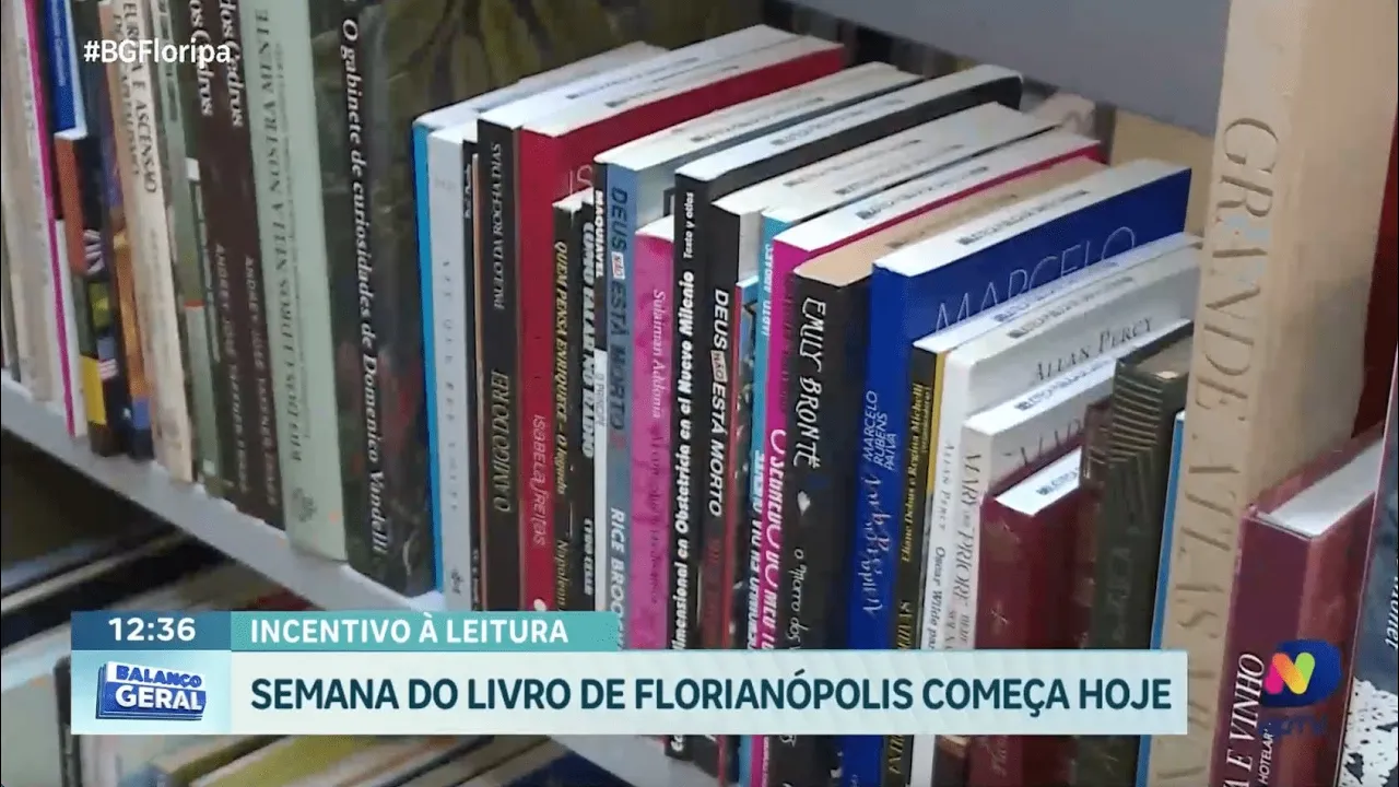 Abertura da semana do Livro de Florianópolis: confira as novidades