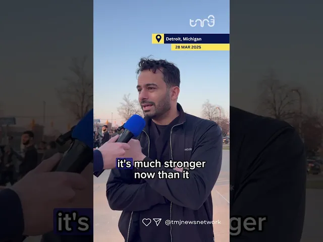 ⁣An attendee at a Quds Day rally for Palestine in Detroit highlighted the need for collective action.