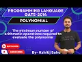 Programming Language GATE-2014 Problem Solution