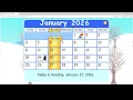 Starfall Daily Calendar - January 27 2026