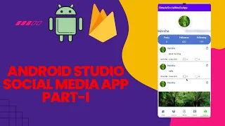 Social Media App part-1 - Android Studio JAVA