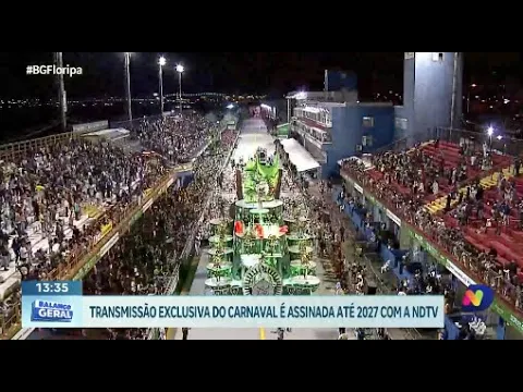 NDTV garante exclusividade na transmissão do carnaval até 2027