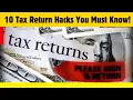 10 Tax Return Hacks You Must Know