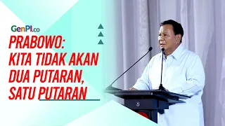 Prabowo Optimis Menang Pilpres 2024 Dalam Satu Putaran