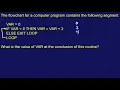 FE Mechanical Exam Practice Problem The flowchart for a computer program contains the