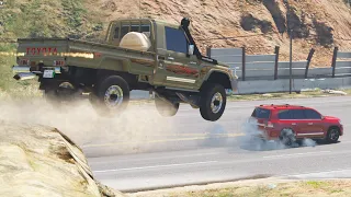 مجرم خطير سرق سيارة فتاة و الشرطة عجزة عن الإمساك به لكن فزعة راعي الشاص جعلتهم ينصدمون قراند 5 