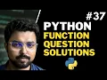 37 Function practice question solution Python for Beginners in Hindi Full Course