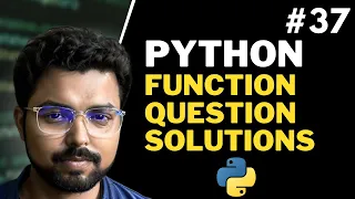 37 Function practice question solution Python for Beginners in Hindi Full Course