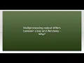 Multiprocessing output differs between Linux and Windows - Why