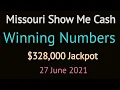 Today Missouri Show Me Cash Winning Numbers Sunday 27 June 2021 Show Me Cash Drawing Result Tonight