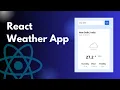 Weather App with ReactJS Web Development ReactJS Project