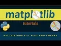 Matplotlib Plotting Tutorials 037 Contour Fill Plot and Tweaks