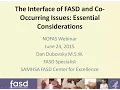 The Interface of FASD and Co-Occurring Issues - NOFAS Webinar