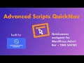 Advanced Scripts Quick-Access from Your WordPress Admin Bar - Perfect Time Saver