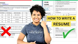 How to Write a Resume? | For Freshers & Experienced People (Step-by-Step Tutorial)