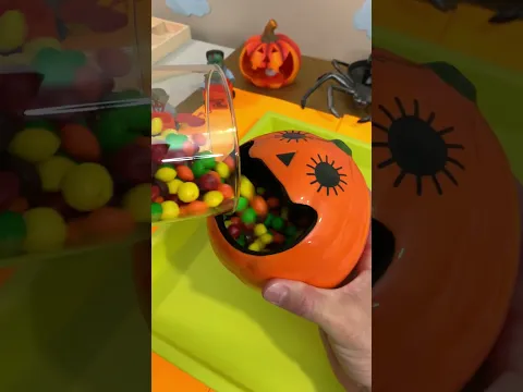 Fun Halloween Candy Treat Drop and Spill Surprise for Kids