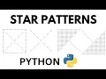 Star Pattern in Python Cross Cross in Square Arrow Patterns