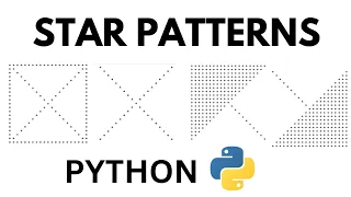 Star Pattern in Python Cross Cross in Square Arrow Patterns