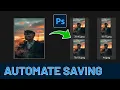Automate Saving Different Sizes in Photoshop With Script - Use tutorial