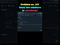 How to swap two numbers in JavaScript Problem no 1