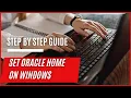 Set Oracle Home variable on Windows