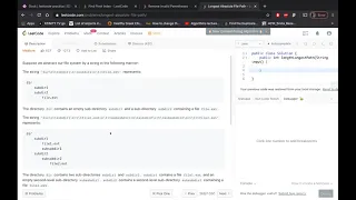 Leetcode 388 Longest Absolute File Path