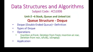 Deque-Double-Ended-Queue-2-6-Data Structures and Algorithms-Definition Applications types