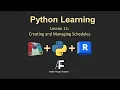 Python in Dynamo-Lesson Creating and Managing Schedules