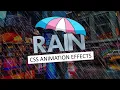 CSS Rain Effects With Awesome Animated Background CSS Animation Effects